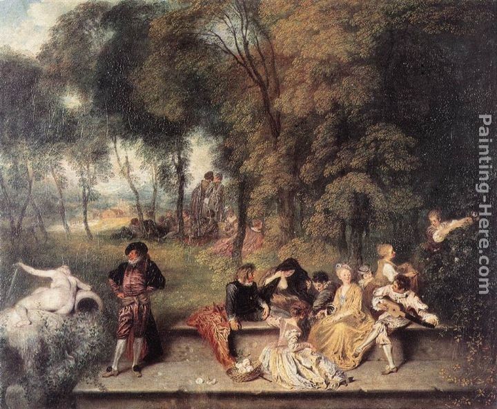 Jean-Antoine Watteau Merry Company in the open air